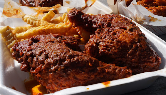 Spicy Chicken at 400 Degrees Hot Chicken in Nashville