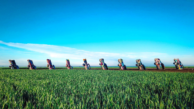Visiting The Cadillac Ranch in Amarillo, Texas